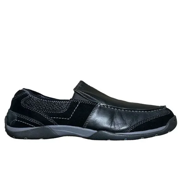 Vionic Eric Men\'s Black Leather Slip‎ On Loafers Orthaheel Dress 11 Shoes VIONIC Men main image 3